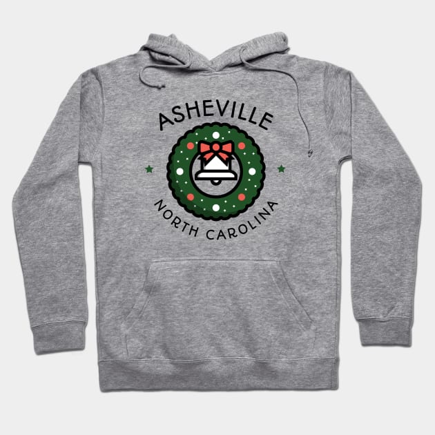 Asheville, North Carolina Christmas Hoodie by Mountain Morning Graphics